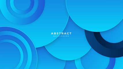 Minimal blue banner geometric shapes abstract modern background design. Design for poster, template on web, backdrop, banner, brochure, website, flyer, landing page, presentation, and webinar