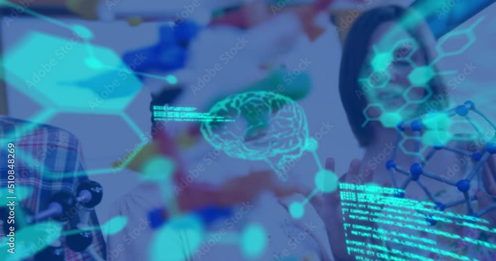 Poster animation of science data processing over diverse group of students