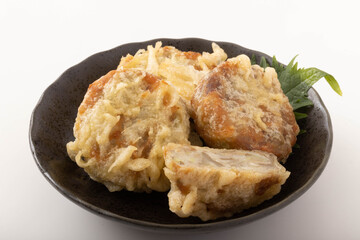 ごぼうと枝豆のつまみ揚げ