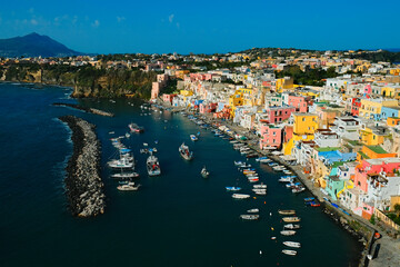 Fototapeta na wymiar Procida Island, the Italian Capital of Culture 2022 , Metropolitan City of Naples, Campania, Italy