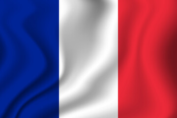 Obraz premium Flag of France. French national symbol in official colors. Template icon. Abstract vector background