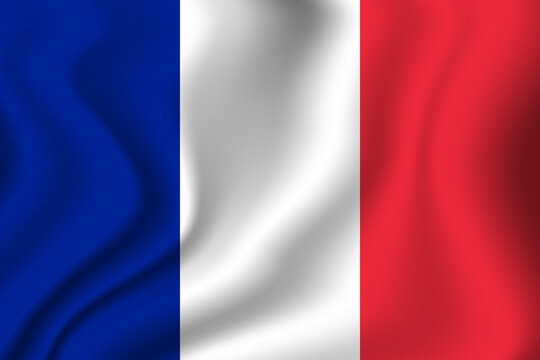 Flag of France. French national symbol in official colors. Template icon. Abstract vector background