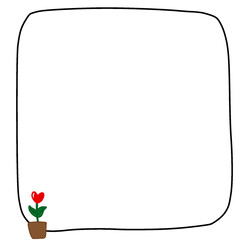 illustration of an background with a frame