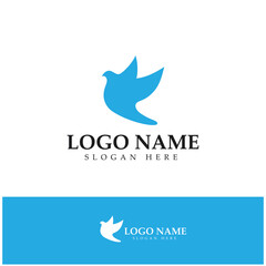 Bird wing Dove icon Template vector illustration