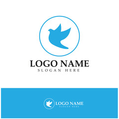 Bird wing Dove icon Template vector illustration