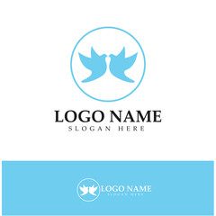 Bird wing Dove icon Template vector illustration