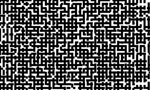 labyrinth maze pattern right angle elbow black and white