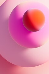 Abstract background of colorful spheres.3d render