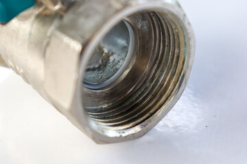 Valve prevents backflow of water.  to control the flow of water in one direction