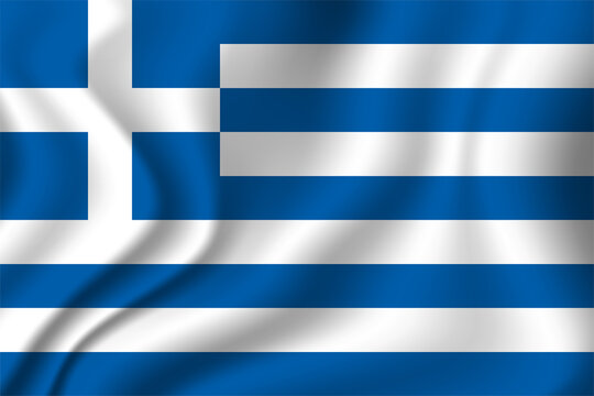 Flag of Greece. Greek national symbol in official colors. Template icon. Abstract vector background