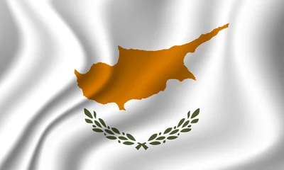 Foto op Canvas Flag of Cyprus. National symbol in official colors. Template icon. Abstract vector background © Alla