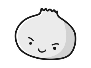 ニンニクのキャラクターのイラスト
