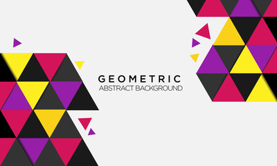  geometric shapes on abstract background