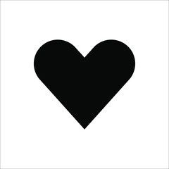 Heart icon set. Outline shape love sign isolated on a background. Vector illustration