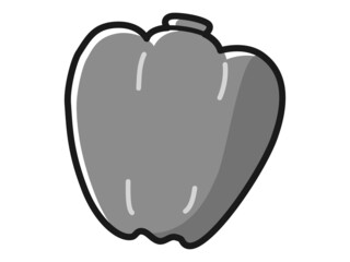 ピーマンのキャラクターのイラスト