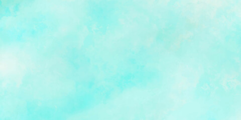Blue sky with clouds Smooth white clouds and blue sky for background. Grunge light sky blue shades watercolor background. Aquarelle paint paper textured canvas for vintage text design,