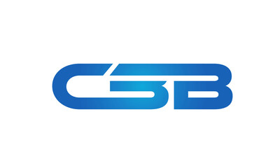 Connected CBB Letters logo Design Linked Chain logo Concept