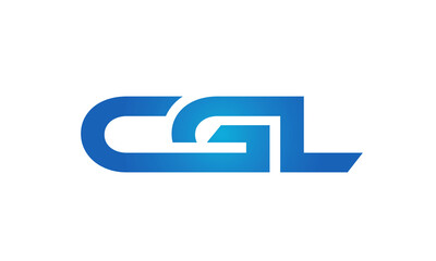 Connected CGL Letters logo Design Linked Chain logo Concept