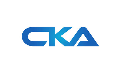 Connected CKA Letters logo Design Linked Chain logo Concept