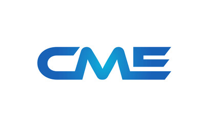 Connected CME Letters logo Design Linked Chain logo Concept	