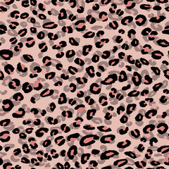 Abstract modern leopard seamless pattern. Animals trendy background. Color decorative vector stock illustration for print, card, postcard, fabric, textile. Modern ornament of stylized skin