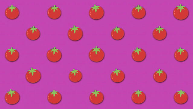 Animation of vegetable on a color background. Animation. Colored vegetable background. Background moving vegetable. Swaying fruit. Animation background. Animation vegetable