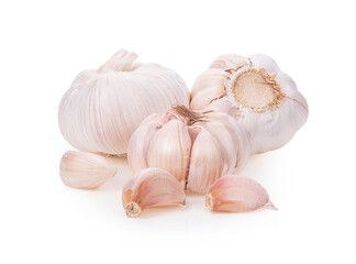 Garlic isolated on white background