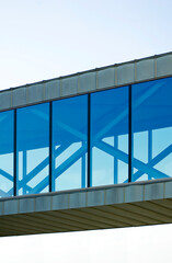 Fototapeta na wymiar Architectural details of modern museum building.