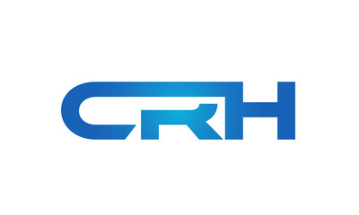 Connected CRH Letters logo Design Linked Chain logo Concept	