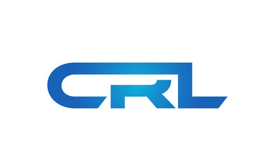 Connected CRL Letters logo Design Linked Chain logo Concept	