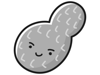 落花生のキャラクターのイラスト