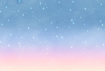 背景素材_水彩テクスチャ_星空