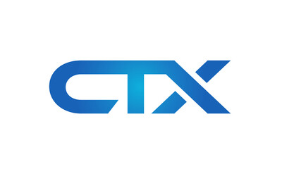 Connected CTX Letters logo Design Linked Chain logo Concept	