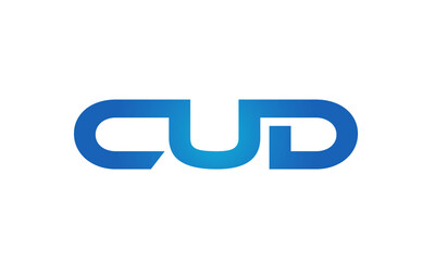 Connected CUD Letters logo Design Linked Chain logo Concept	