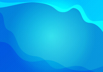 Green and Blue Wave Line Pattern Fun Creative Modern Background