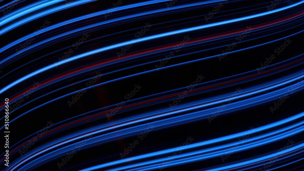 Poster colorful abstract dynamic bending lines background, seamless loop. animation. wavy narrow gradient s