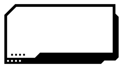 Fototapeta premium rectangle hud frame 