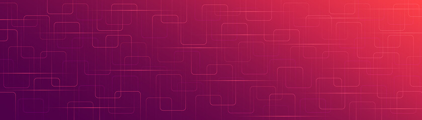 Abstract modern red purple gradient background with overlapping rectangle pattern. Geometric square lines texture. Shiny glossy geometric lines. Minimalist style graphic design