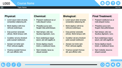 Vector Illustration for Design Template with UI