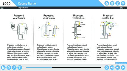 Vector Illustration for Design Template with UI