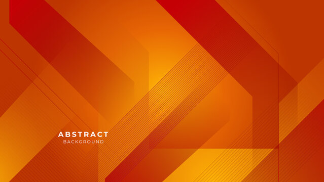 Minimal geometric red orange banner geometric shapes light technology background abstract design. Vector illustration abstract graphic design banner pattern presentation background web template. © Badr Warrior