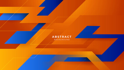 Abstract blue orange background