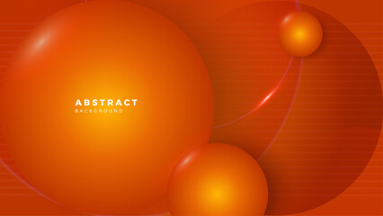 Modern orange abstract presentation background