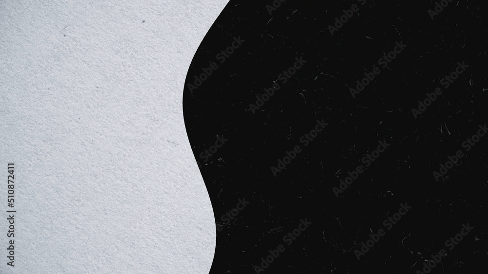 Poster colored background moves in wavy line on black background. animation. illusion of wavy movement of t