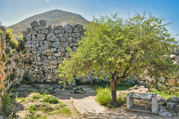 Mycenae in Peloponnese Greece,Argolis