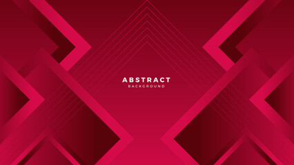 Fototapeta na wymiar Abstract red banner geometric shapes light silver technology background vector. Modern diagonal presentation background.
