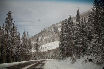 Snow covered mountains