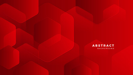 Abstract red banner geometric shapes geometric light triangle line shape with futuristic concept presentation background