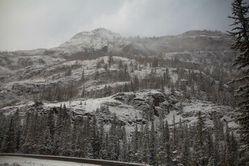 Snow covered mountains