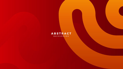 red orange banner geometric shapes abstract modern technology background design. Vector abstract graphic presentation design banner pattern background web template.